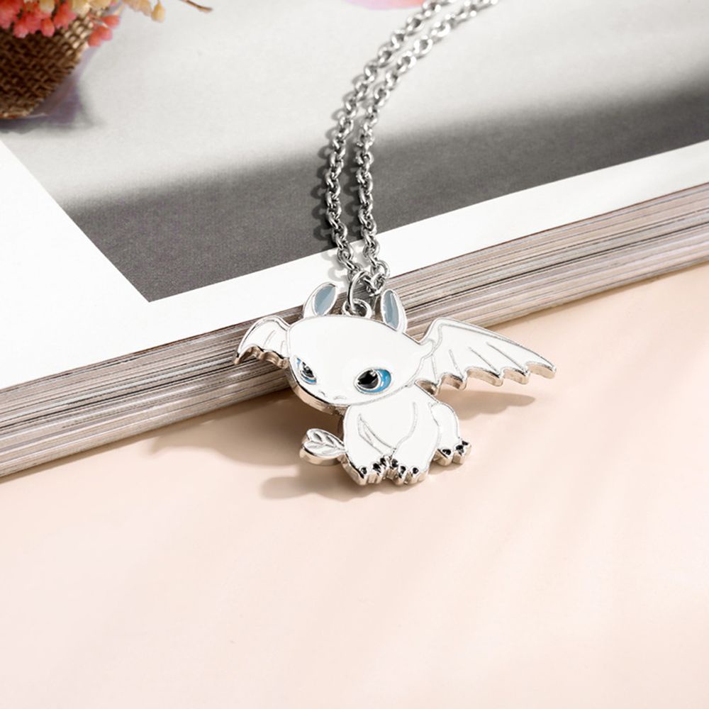 Kalung Liontin Kartun Anime How To Train Your Dragon Toothless Dragon Model Gantung Warna-Warni Untuk Pasangan