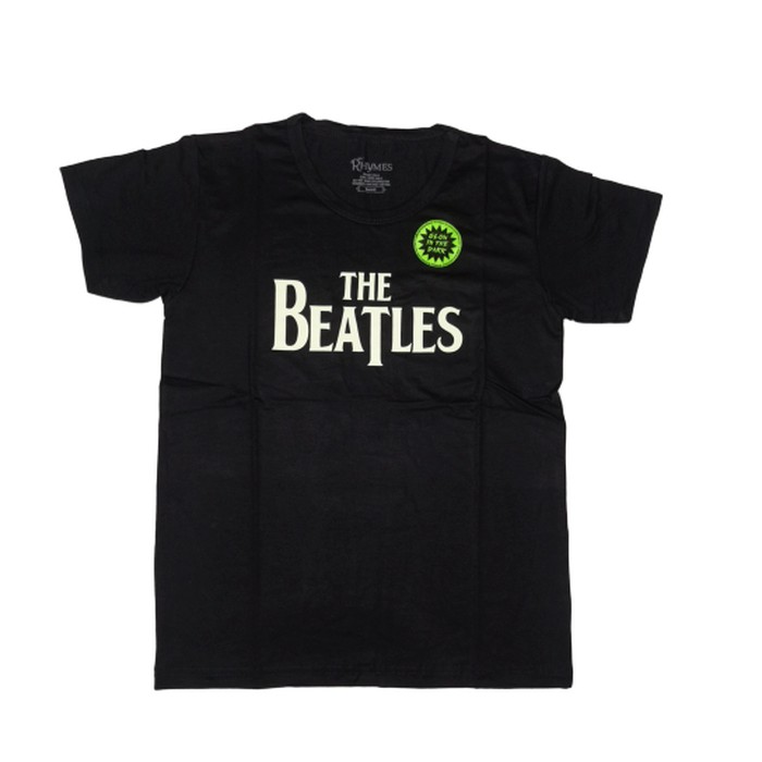 Kaos Anak Laki-Laki The Beatles Glow in the dark Musik Baju Atasan Tshirt Rhymes Import