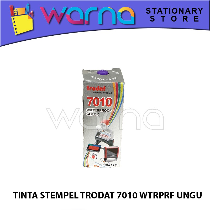 

TINTA STEMPEL TRODAT 7010 WATERPROF UNGU