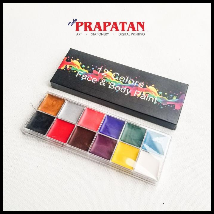 

12 Color Face Paint / Face & Body Painting Set 12 Colors