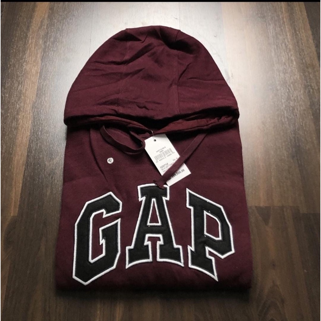 Jaket Hoodie GAP-Sweater Hoodie GAP Texs Bordir Original Distro Bahan Tebal