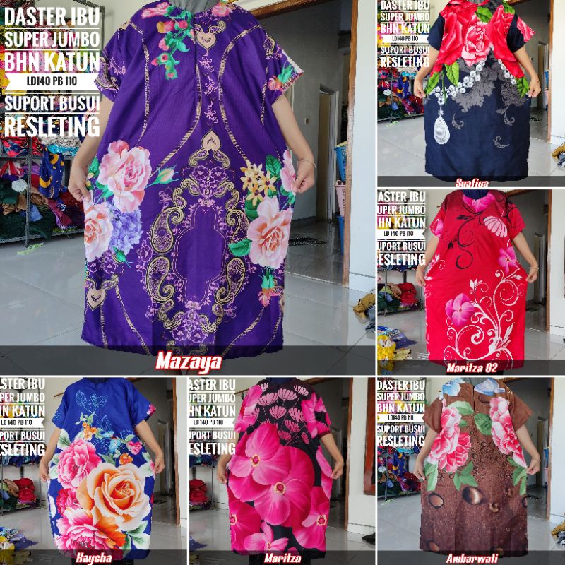 ECER harga GROSIR /daster jumbo/payung / yukensi jumbo /super jumbo / longdres / stelan gogo