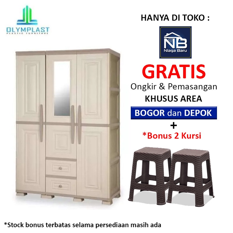 Lemari plastik olymplast 3 Pintu Otc 03 MODERN PL Khusus Lemari plastik olymplast 3 Pintu Otc 03 MODERN PL Khusus