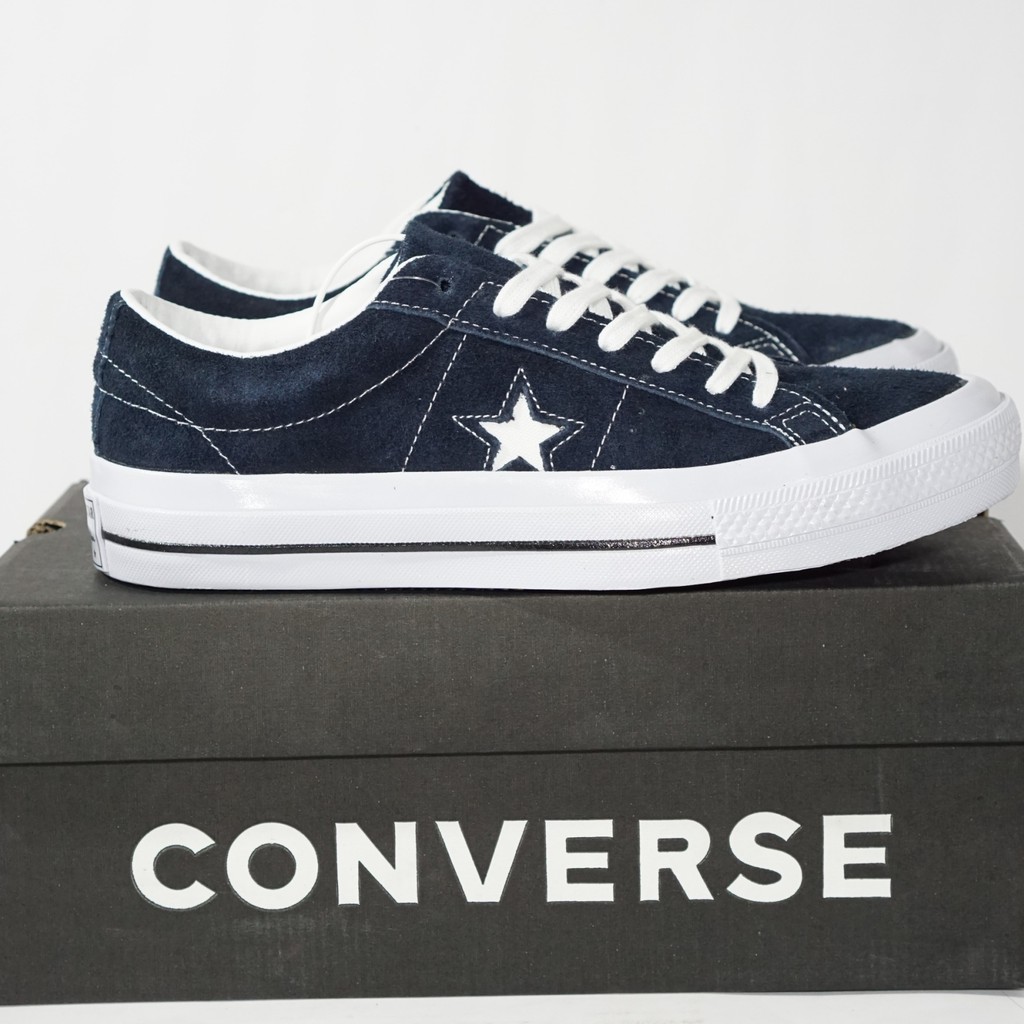 Sepatu Converse One Star Ox Dress Blue White Premium High Quality