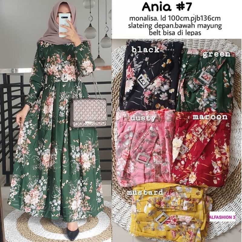 Ania 3 - Gamis Ania 3 / Ania Maxy LD110 FREE BELT /  Maxy Monalisa Busui / R.8 - 236-5818 / R.12 - 236-5924