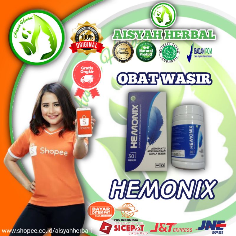 HEMONIX ORIGINAL - hemonix obat herbal wasir dan ambeien tanpa operasii