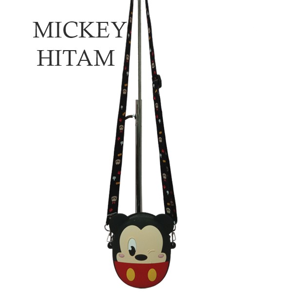 Tas Import Selempang Anak Mini JELLY Karakter Minnie &amp; Mickey Disney Real Pict