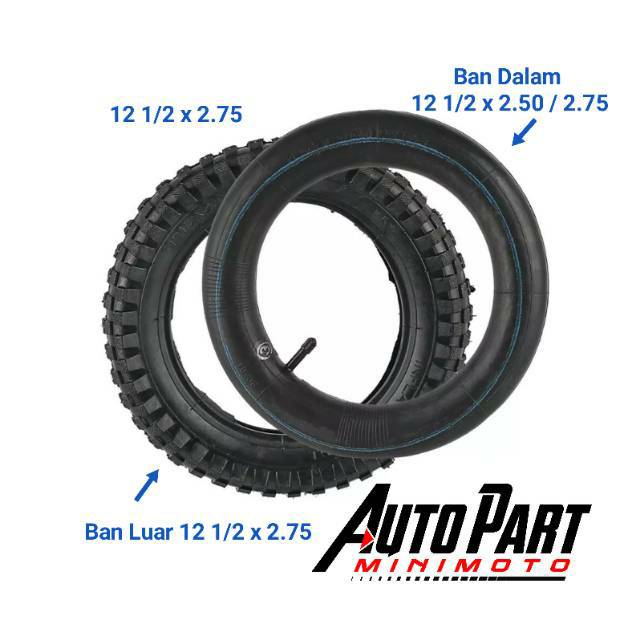 Ban Luar dan Dalam Mini Trail ukuran 12.5 x 2.75 Ban Mini Trail 12.5x 2.75