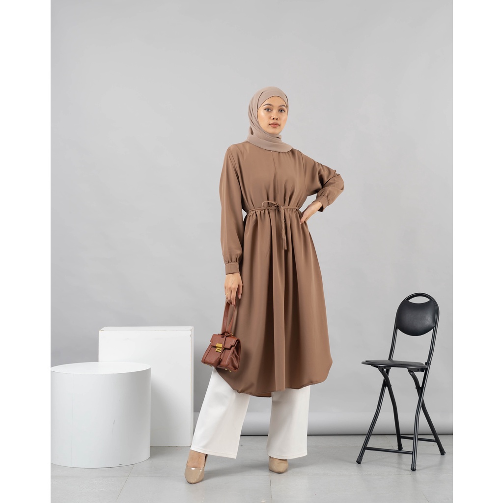 MIDI DRESS TUNIK RATU RUFFLE KOSHIBO PREMIUM SHIRT B510