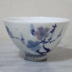 MANGKUK KERAMIK KECIL JEPANG gambar  Bunga Sakura.