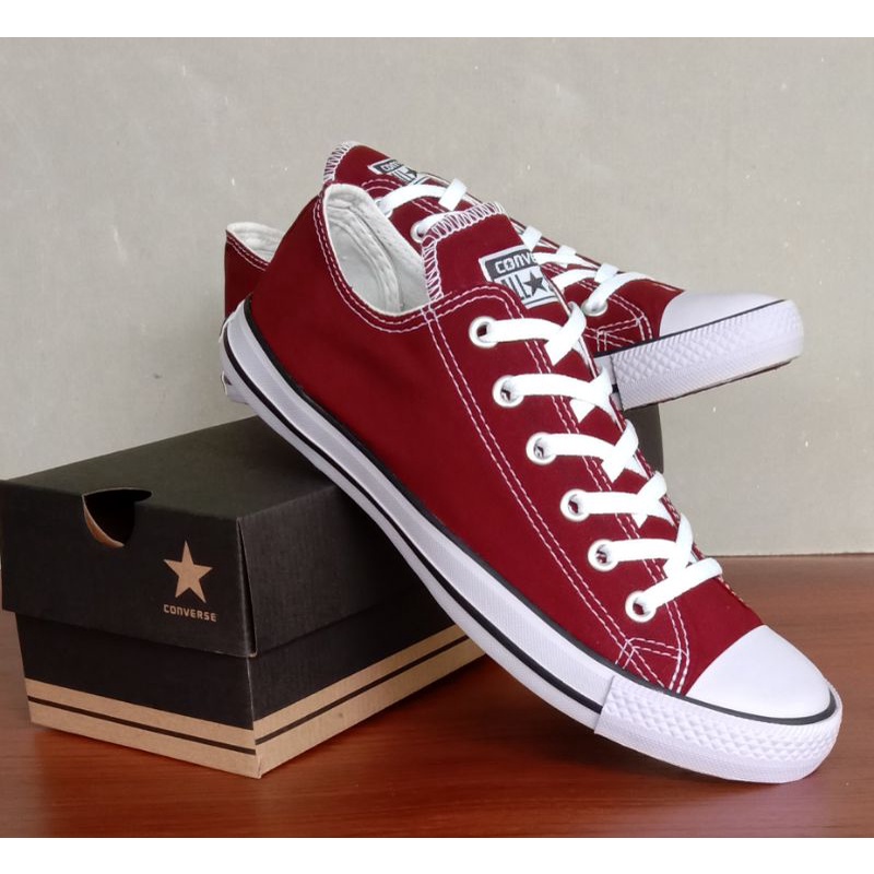 sepatu converse all star classic maroon all star classic merah maroon