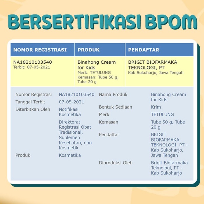 Salep Binahong Cream Untuk Anak - Obat Gatal Ruam Popok Pada Bayi/Anak Sudah BPOM