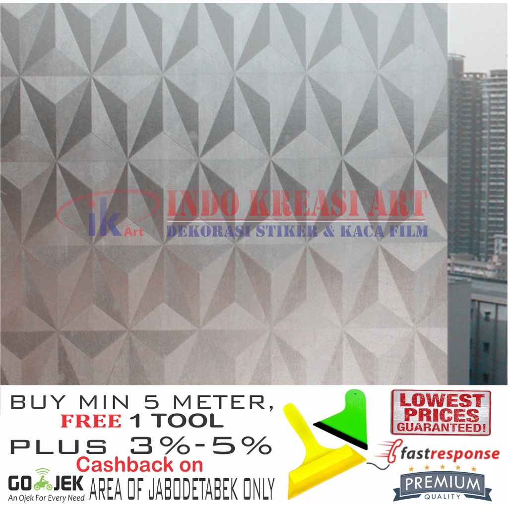 STIKER KACA STICKER KACA MOTIF DIAMOND KACA FILM MOTIF PELAPIS KACA JENDELA