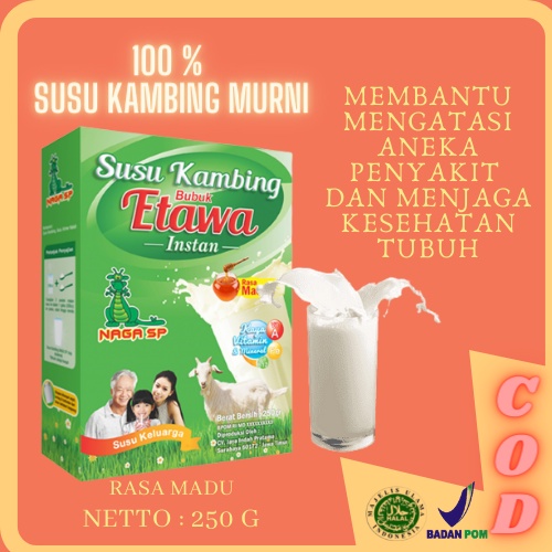 

Susu Kambing Etawa bubuk Susu kambing bubuk Susu etawa 250 g Madu