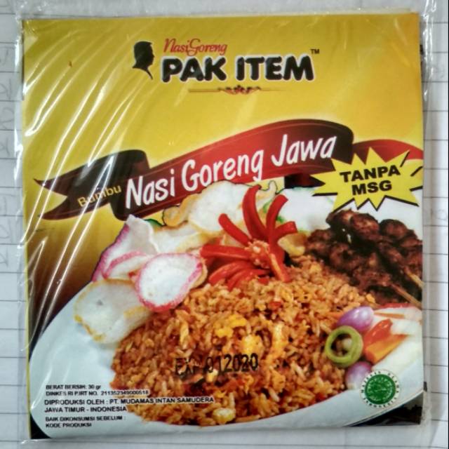 Bumbu nasi goreng / nasgor jawa pak item | Shopee Indonesia