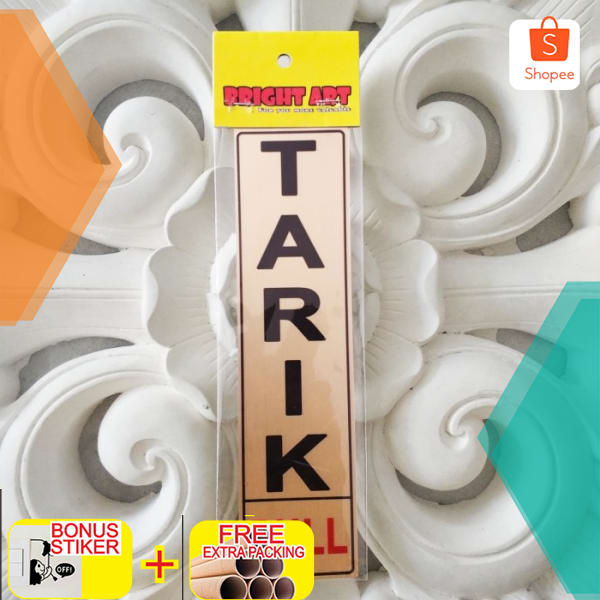 

sign label label petunjuk warna dasar gold 18cm x 4.5cm Elegan