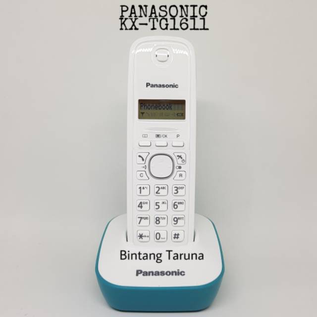 Wireless Phone Panasonic KX-TG1611 Telfon Panasonic TG1611 (Biru)