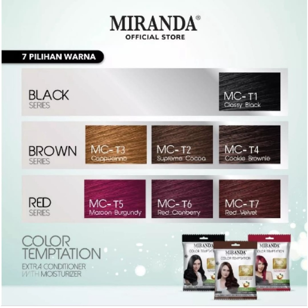 MIRANDA HAIR COLOR TEMPTATION 20ML