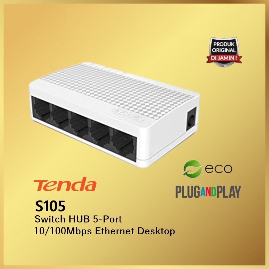 Tenda S105 5 Port Ethernet Switch Hub 5Port S 105 10/100Mbps