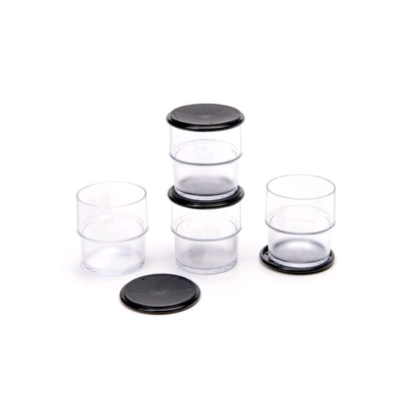 

Tupperware Clear Low Glass Gelas Ada Tutup 250ml
