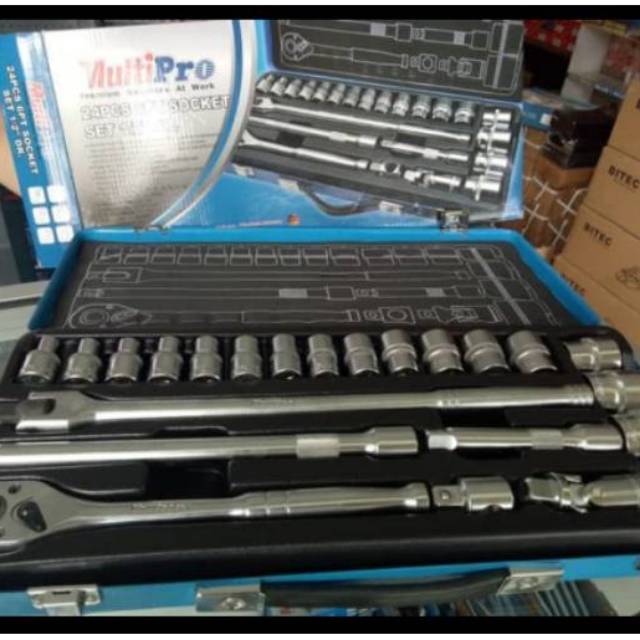 Jual MultiPro Kunci Sok Socket Set 24 pcs 1 2   inch DR bukan Tekiro Diskon