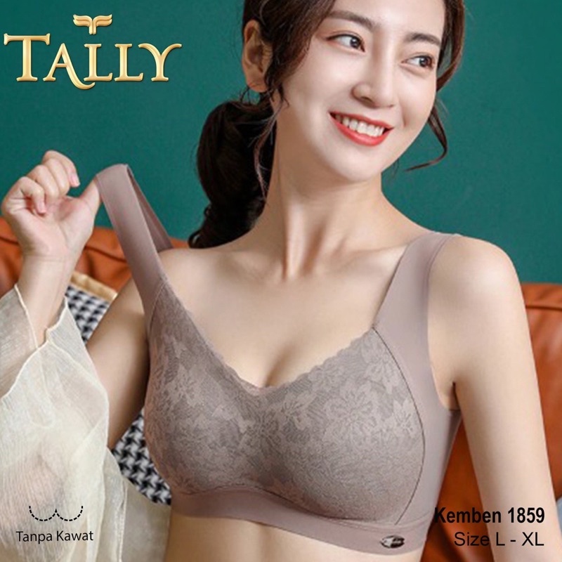 TALLY BRA BH KEMBEN BRALETTE / BRA 1859 251 TALLYI BUSA TIPIS I SIZE L-XL I BAHAN NYLON MIX RENDA - BH KEMBEN SEAMLESS BARU 1859TALLY Bra / Bralette Tanpa Kawat Busa Tipis Bahan Seamless CUP A - C Bra Kemben KB 251