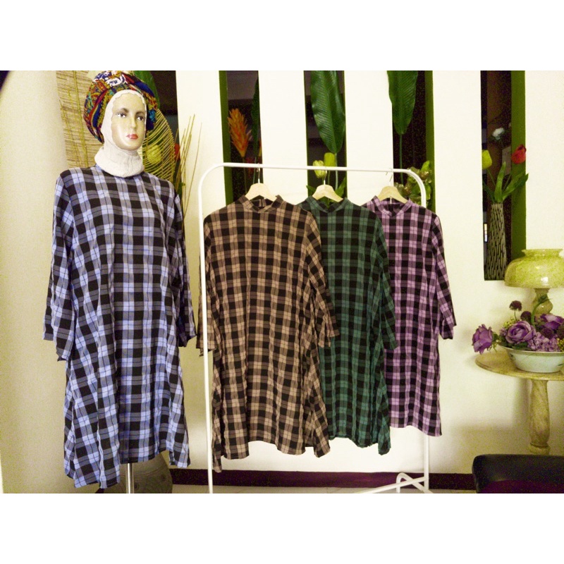 Tunik Kotak 001 - Tunik Muslimah - Pakaian Wanita - Long Tunik