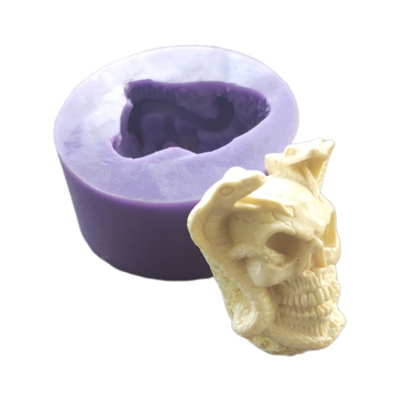 SIY  Wizard Skull Candle Mold European and American Classical Characters Scented Candle Material Mold Home Decoration