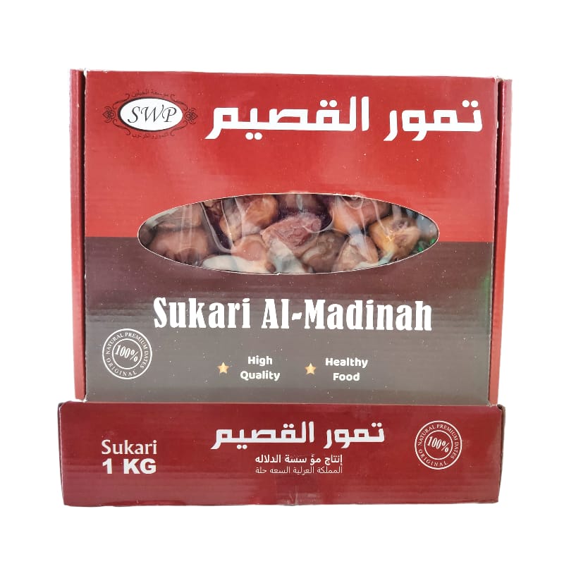 Kurma Sukari Madinah Premium 1kg Kemasan Dus