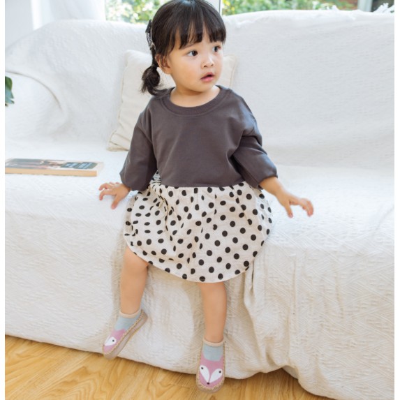 Sepatu Bayi Anti Slip / Prewalker Kaos Kaki Anak Korea Pattern Moccasins