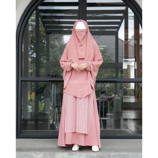 Gamis Vest Lace Set By Zanuba Hijab
