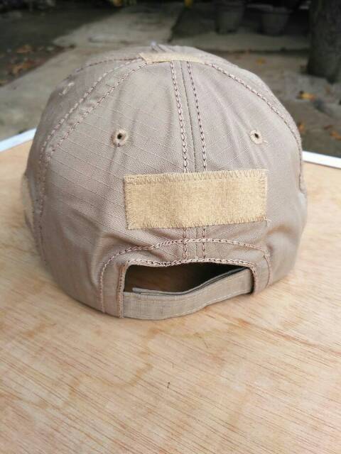 Topi pamen polri velcro tactical kream