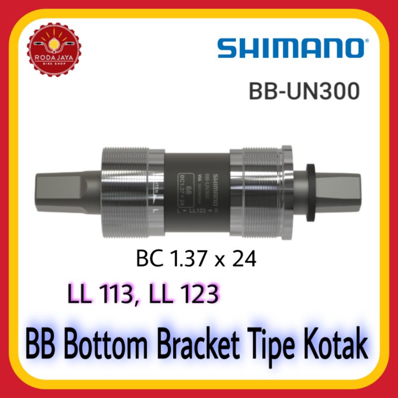 SHIMANO BB-UN300 Bottom bracket BB Sepeda Model Kotak