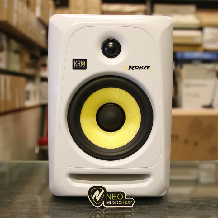 Krk Rokit 6 G3 White Studio Monitor Generasi 3 1pair Original Shopee Indonesia
