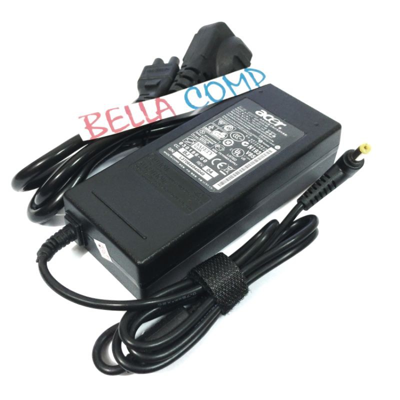 Adaptor Charger Acer Aspire Output 19V 4.74A 5.5*1.7mm compatibble Acer Nitro 5 Spin NP515 Acer Aspire A315 A515 E15 E14 E11 F15 ES1 E5 E3 E1 Aspire V15 VN7 V5 V3 V7 Aspire R3 S3 R3-131T R7-571 R7-572 S3-371 S3-391 S3-951