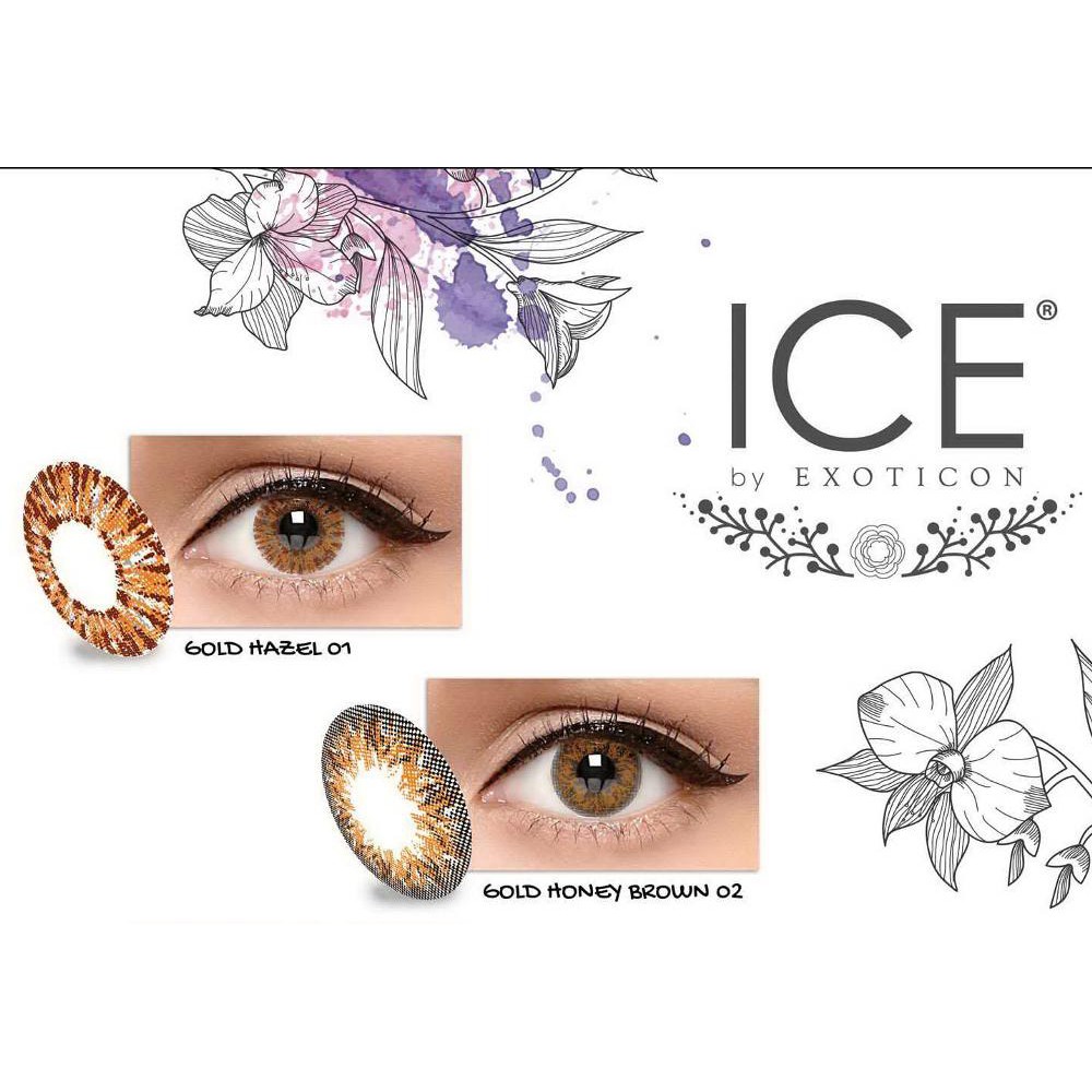 Softlens Ice Gold Silver DIA 15.00mm / Softlense /Lensa  Kontak/BS