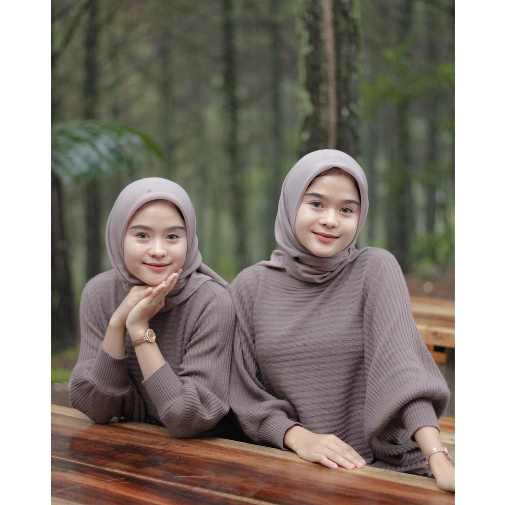 BLOUSE BAJU RAJUT BATWING | ATASAN WANITA MODEL KELELAWAR | lasperal fashion wanita pakaian wanita BY GALLERAJ.ID