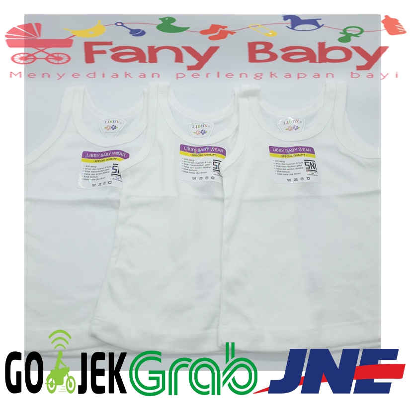 Libby Singlet Kaos Dalam Putih [ S M L ]