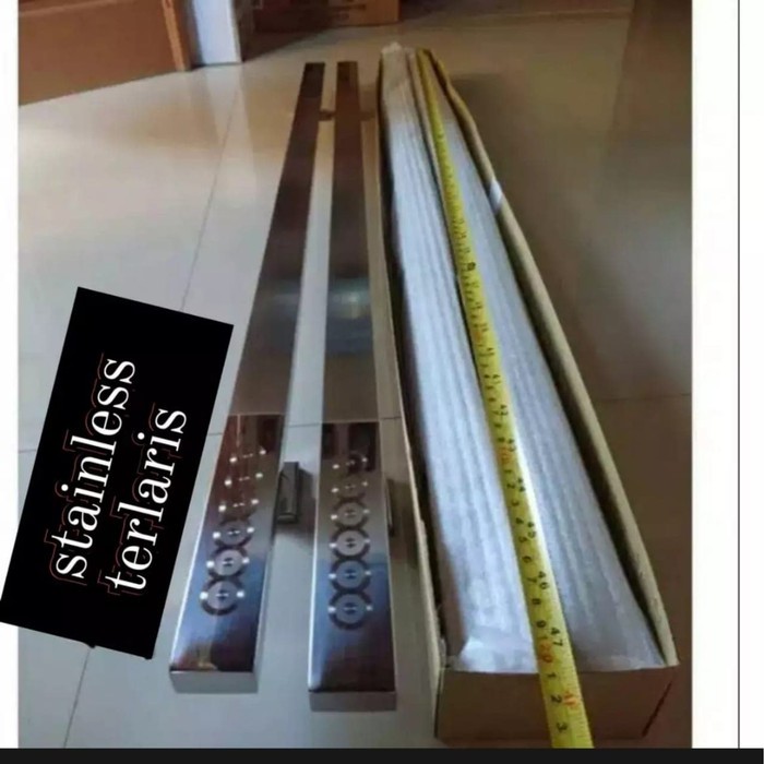 1 meter Handle gagang pintu rumah stainless - tarikan pintu brass