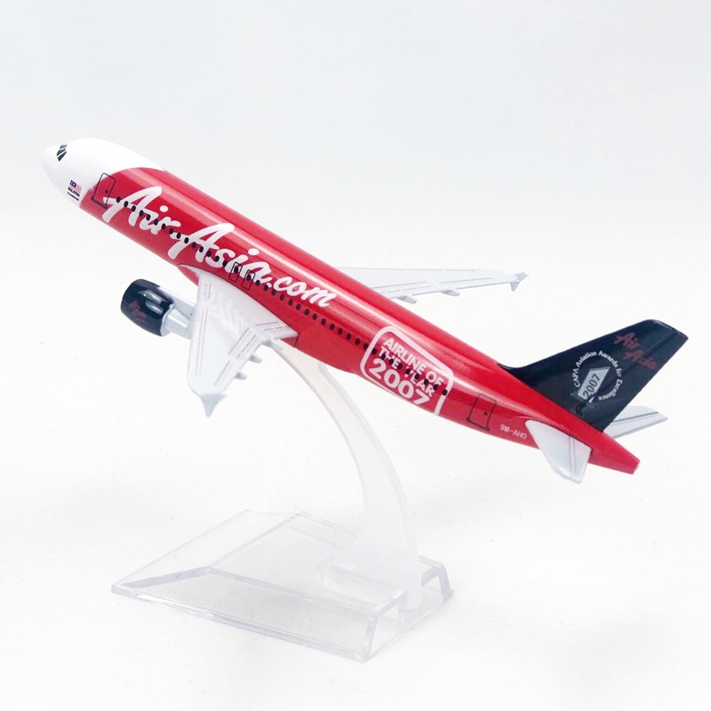 Air Asia 2007 A320 Model Pesawat Airbus 320 2007 16CM Edisi Spesial Bahan Metal