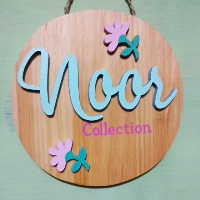 

Papan nama toko / papan nama olshop custom lingkaran diameter 18cm