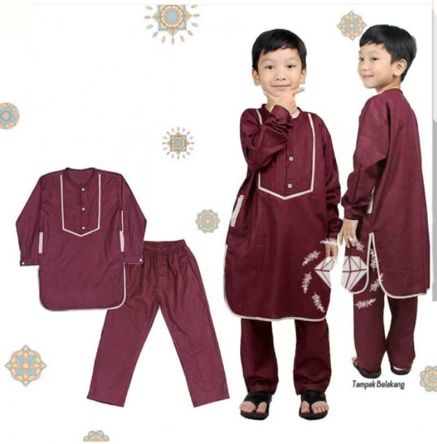 Cod Baju Koko Anak Laki Laki Model Pakistan RAINAN Terbaru 2022 / Kurta / Baju Setelan / Baju Taqwa 
