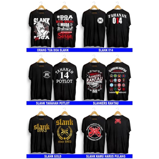 kaos terbaru baju Slank kata-kata keren kaos pria wanita remaja anak baju simpel premium  kekinian k