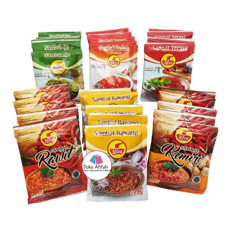

Sambal Finna Sambal Uleg Sashet - Netto 10 bks x 20 gr
