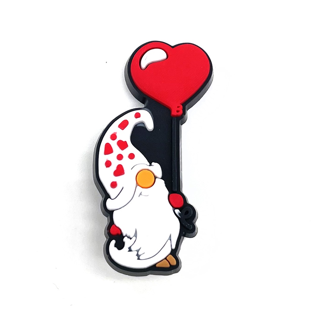 Hari Valentine Crocs wanita charms Jibbitz sendal Mawar pin Aksesoris DIY Bahan Untuk Dekorasi Sepatu Hadiah pria