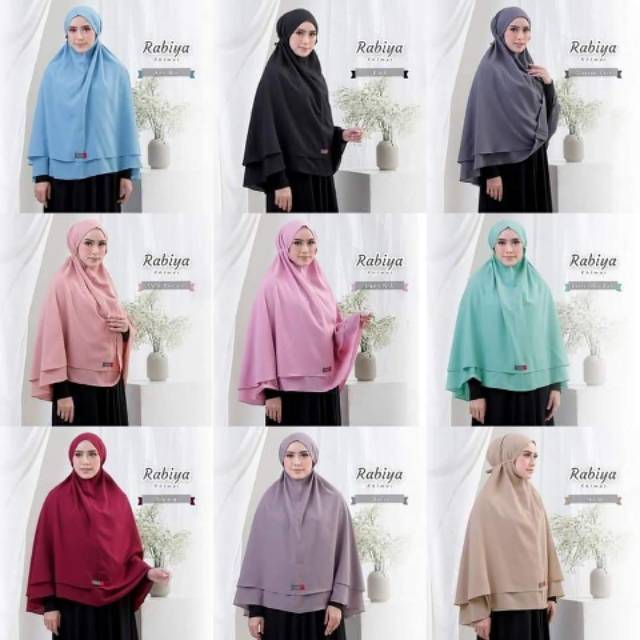 HIJAB INSTAN RABIYA KHIMAR  L &amp; XL  || YASMEERA