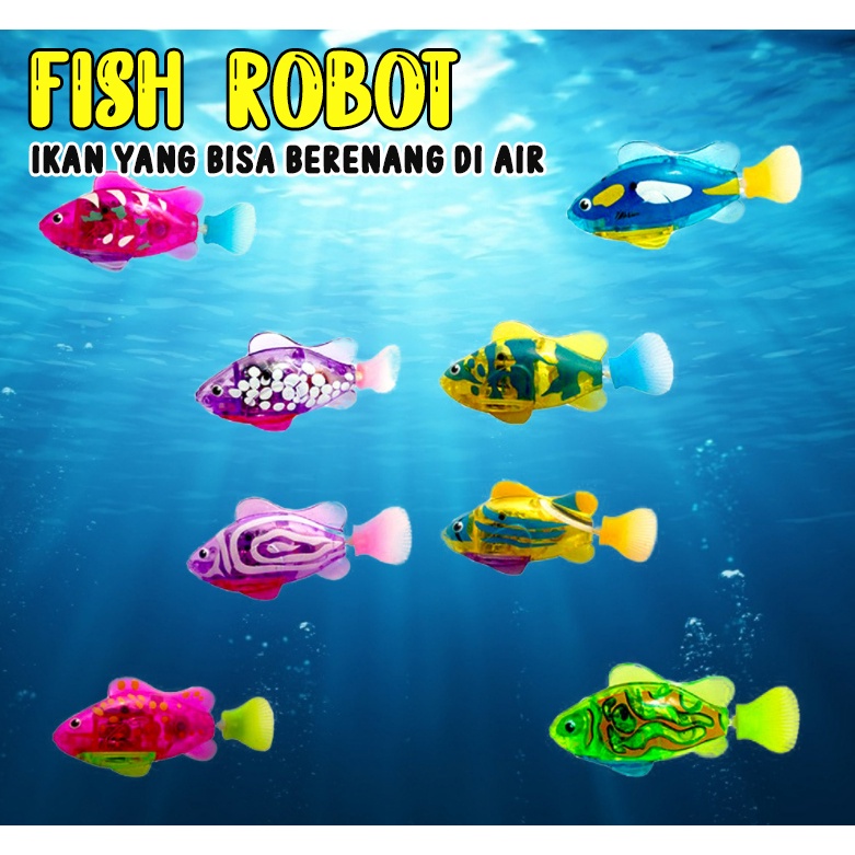 Fish robot Robo Fish ikan yang bisa berenangseperti aslinya ada lampu