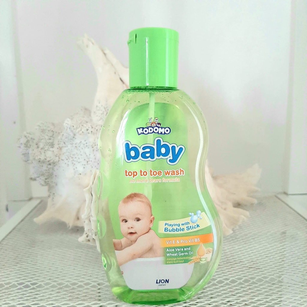 Kodomo Baby Top To Toe Wash Aloe Vera 200 ml