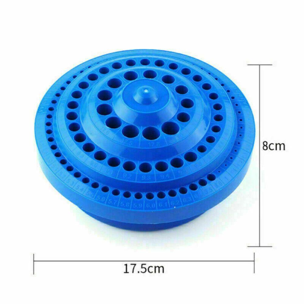 Solighter Tempat Penyimpanan Mata Bor Case Portable Organizer Stand Household Drill Bit Storage Box