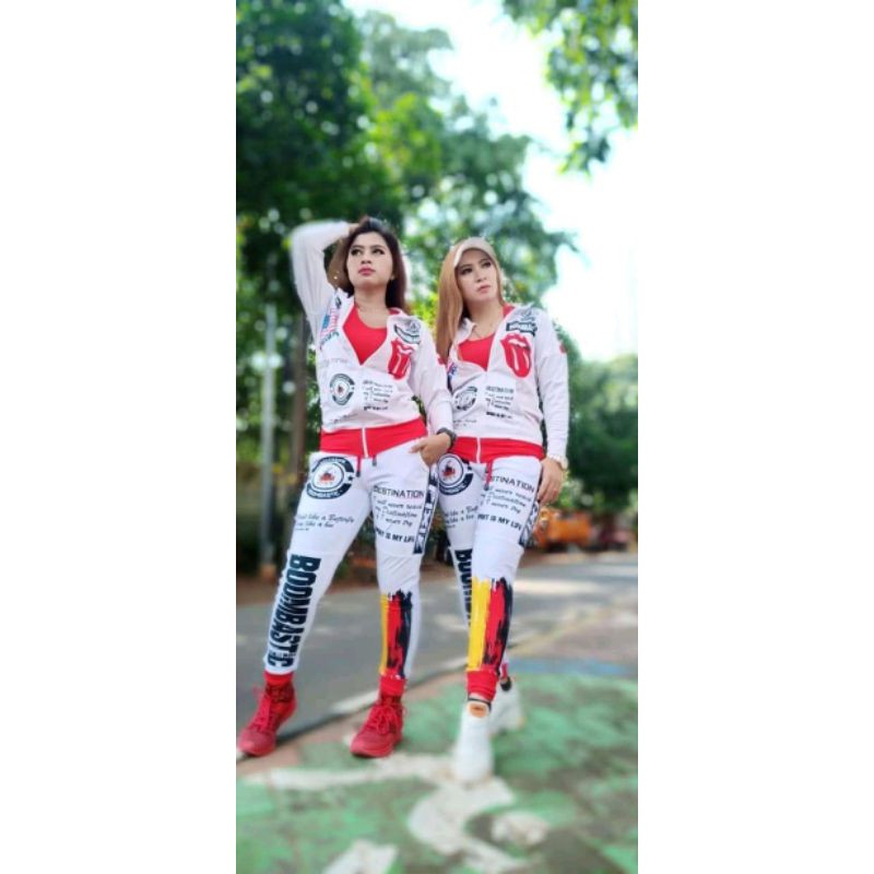 BAJU SENAM MURAH SXB PIXIE DISSEDENT BOMBASTIC JACKET AND JOGGER